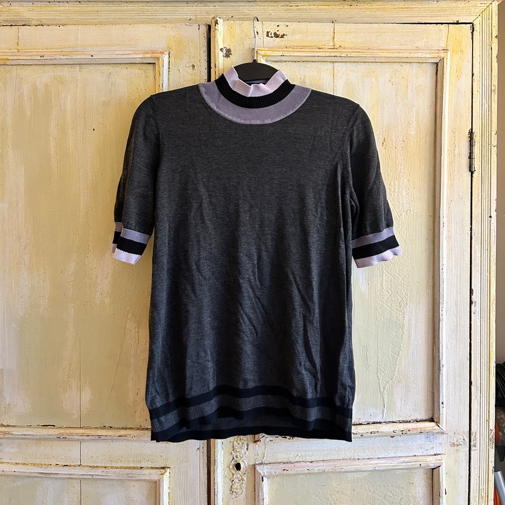 COS Black and Gray Knit Sweater